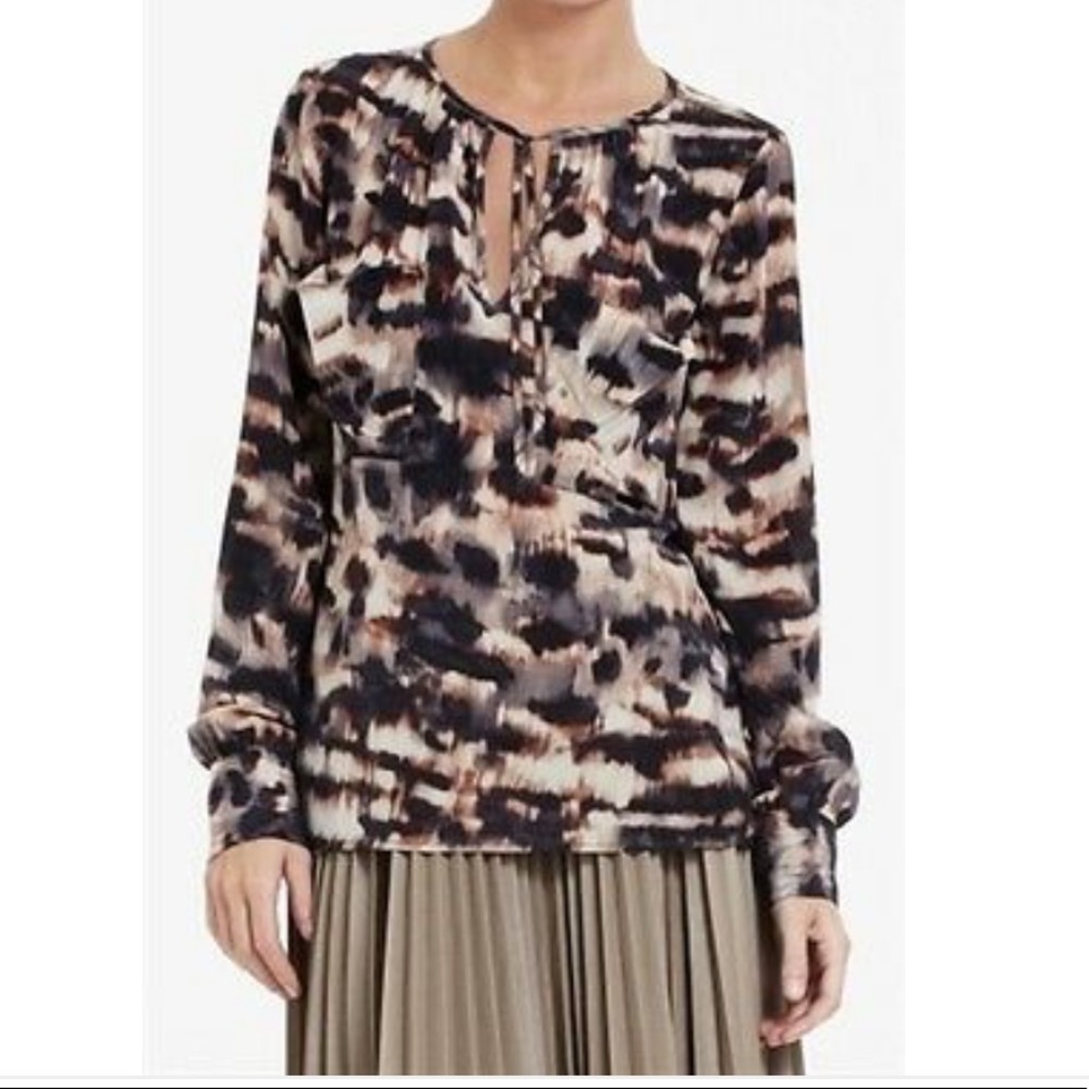 BCBGMAXAZRIA multicolor silk blouse